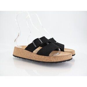 Birkenstock Papillio Almina Sandal Womens Size 40 9 Black Leather Platform Slide
